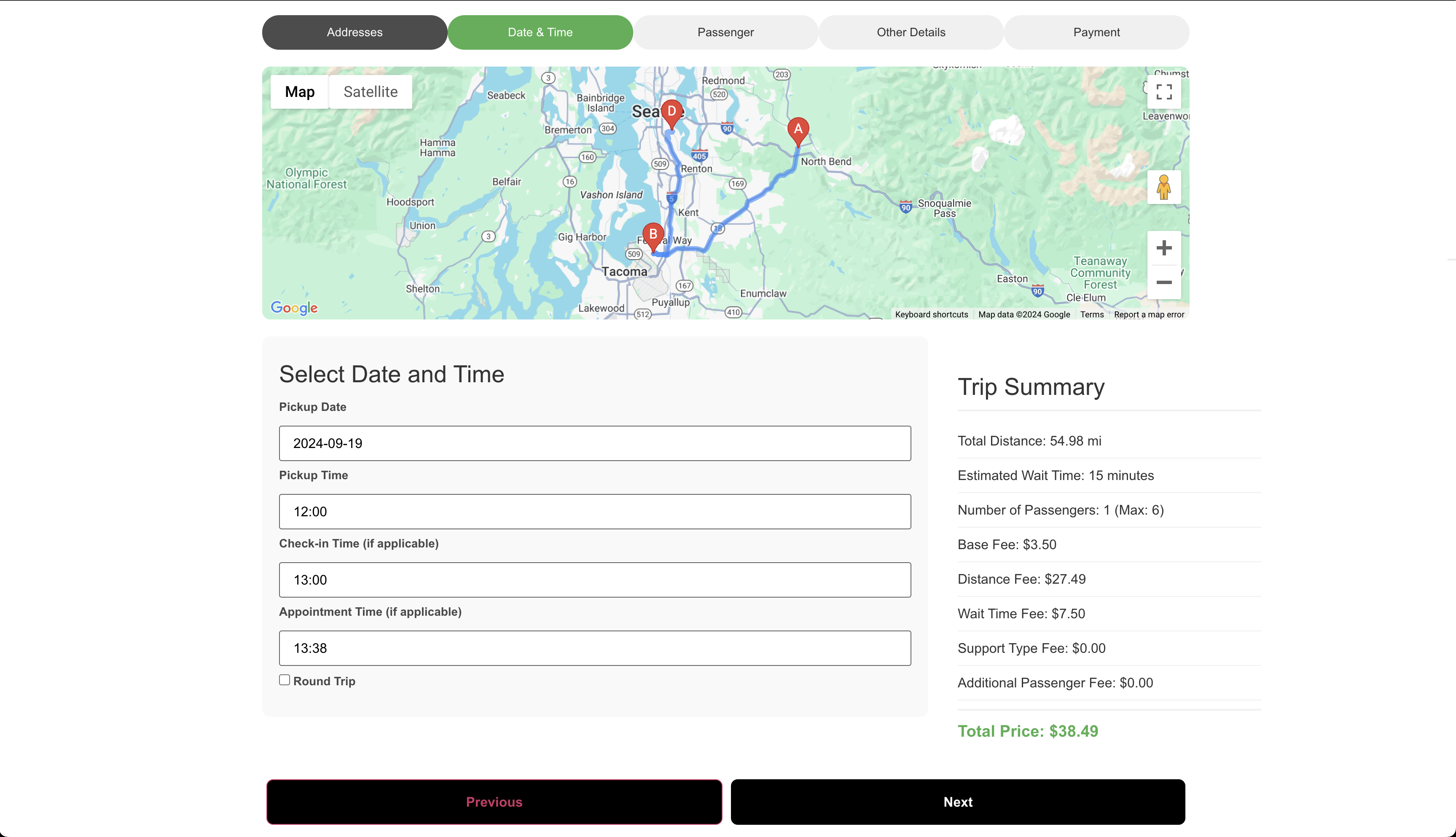 Well-RydeOps Medical Transportation WP Plugin